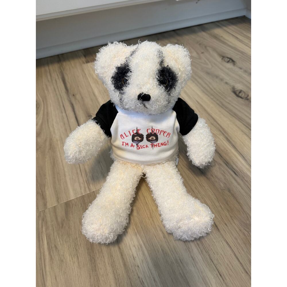 Alice Cooper Tour Bear With Shirt Steven Smith Teddy Plush Concert Sick Thing